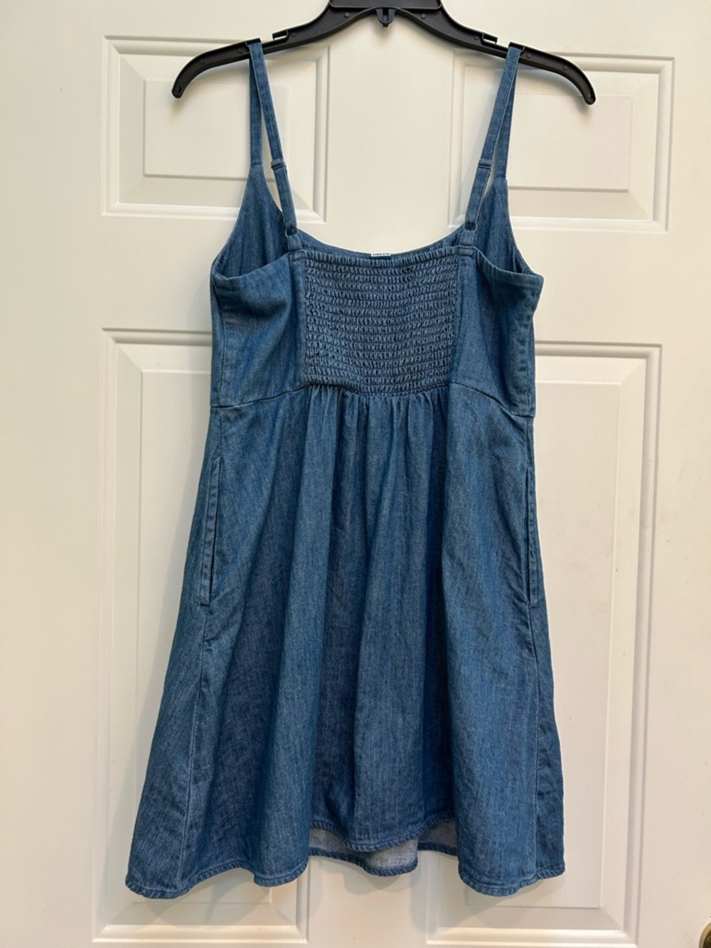 Old Navy Blue Denim Mini Slip Dress SP - Picture 7 of 9